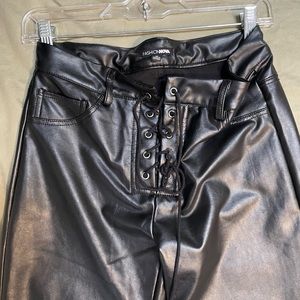 Fashionnova leather lace pants